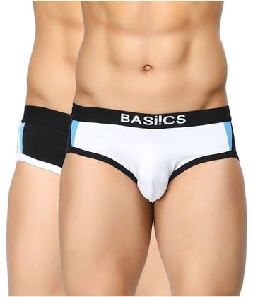BASIICS By La Intimo Pack of 2 Cotton Briefs For Men's ( Multi )