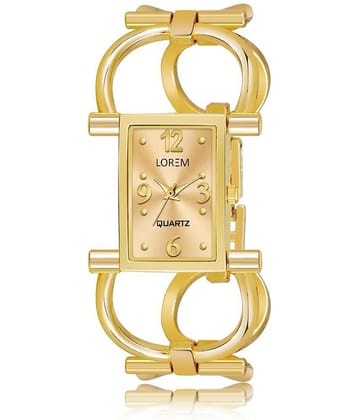 Lorem - Gold Metal Analog Womens Watch