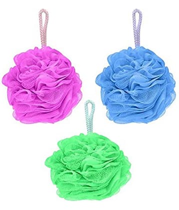 Lenon Round Bath Sponge Loofah Assorted Pack of 3