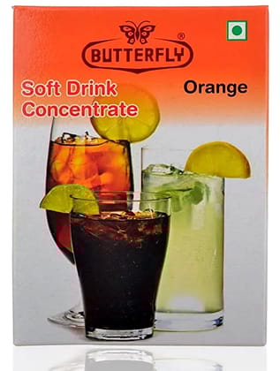 Soft Drink Concentrate, 30g (Orange)  by Butterfly Dessert Mixes and Bakery Needs. Soft Drink Concentrate, 30g (Orange)  by Butterfly Dessert Mixes and Bakery Needs.