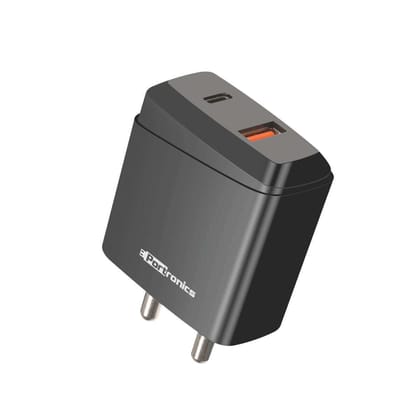 Portronics Adapto 22 Travel Adapter With QC Plus  Type C Output