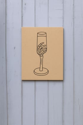 Dbeautify's DIY Traditional Painting – Skeleton Hand Holding Glass
