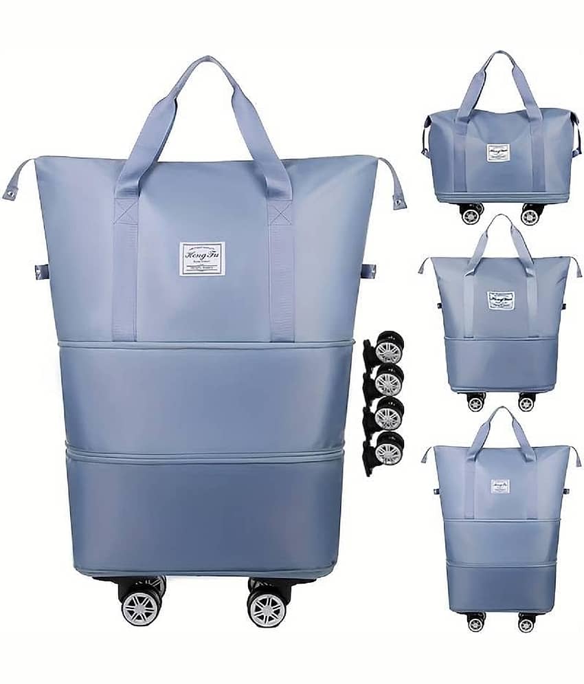 RAMDEV ENTERPRISE 58 Ltrs Multi Nylon Duffle Trolley