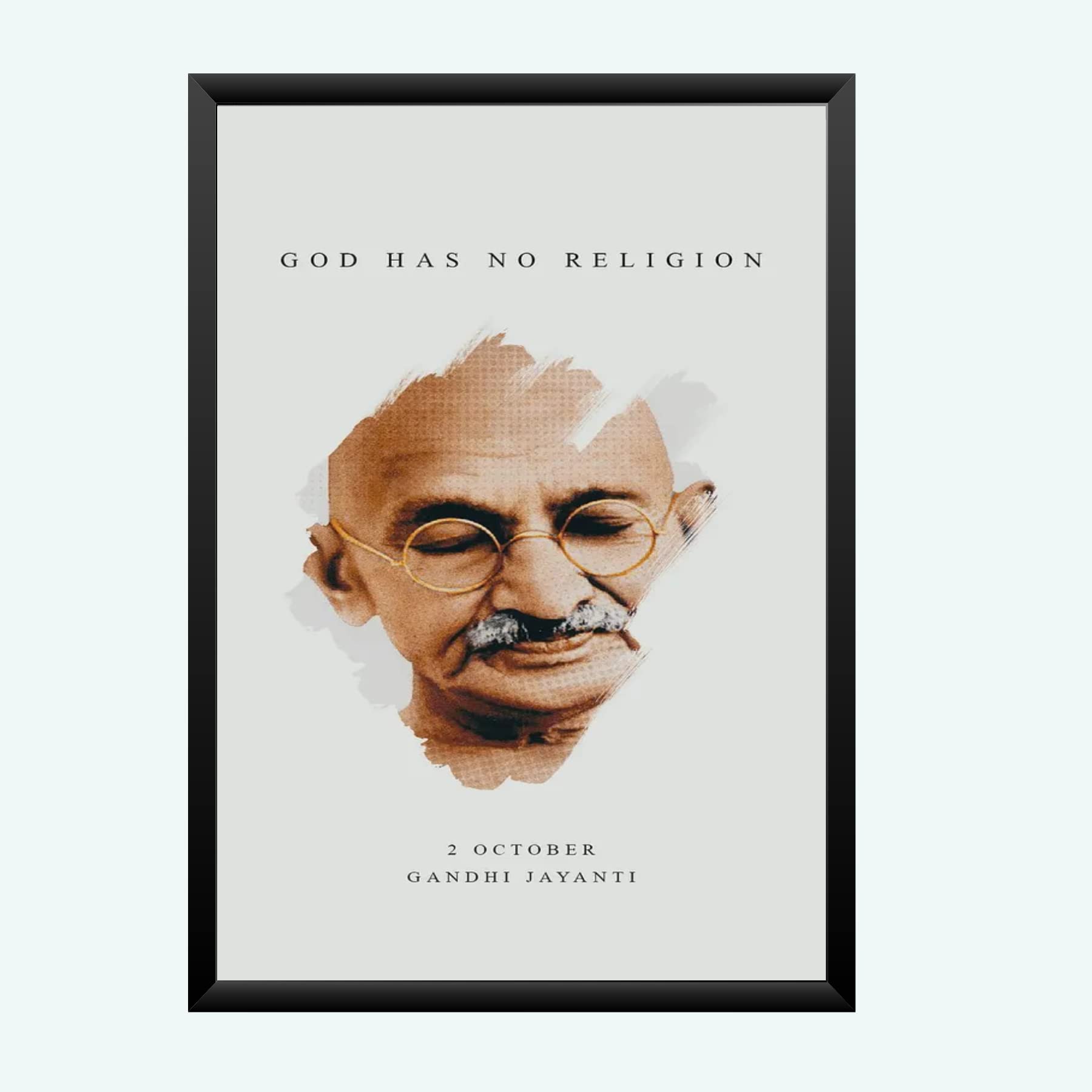 NOKKES Gandhi ji Wall Photo Frame For And Wall Decoration Wall Photo Frame Size 8X12 Inch_17
