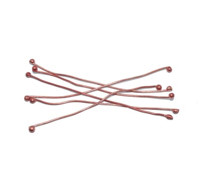 Copper 19 Gauge Brass Fuse Wire (Ball Pins) For Jewellery Making , BPP-002-Per Packet of 50 Gram / 3 Inch