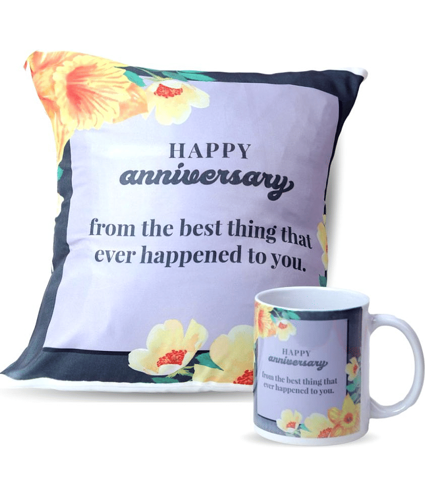 Ros - Purple Gifting Printed Cushion