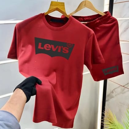 Levi's Tshirt Set (  SIZE : XXL , COLOR  RED  )