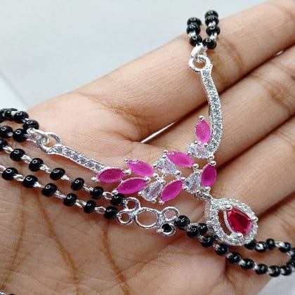 Mangalsutra 75percent Pure Silver M-4