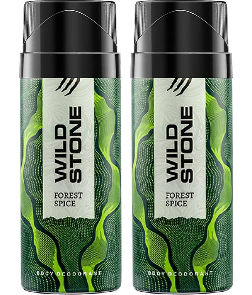 Wild Stone Forest Spice Deodorant Combo for Men, Pack of 2 (150ml each)