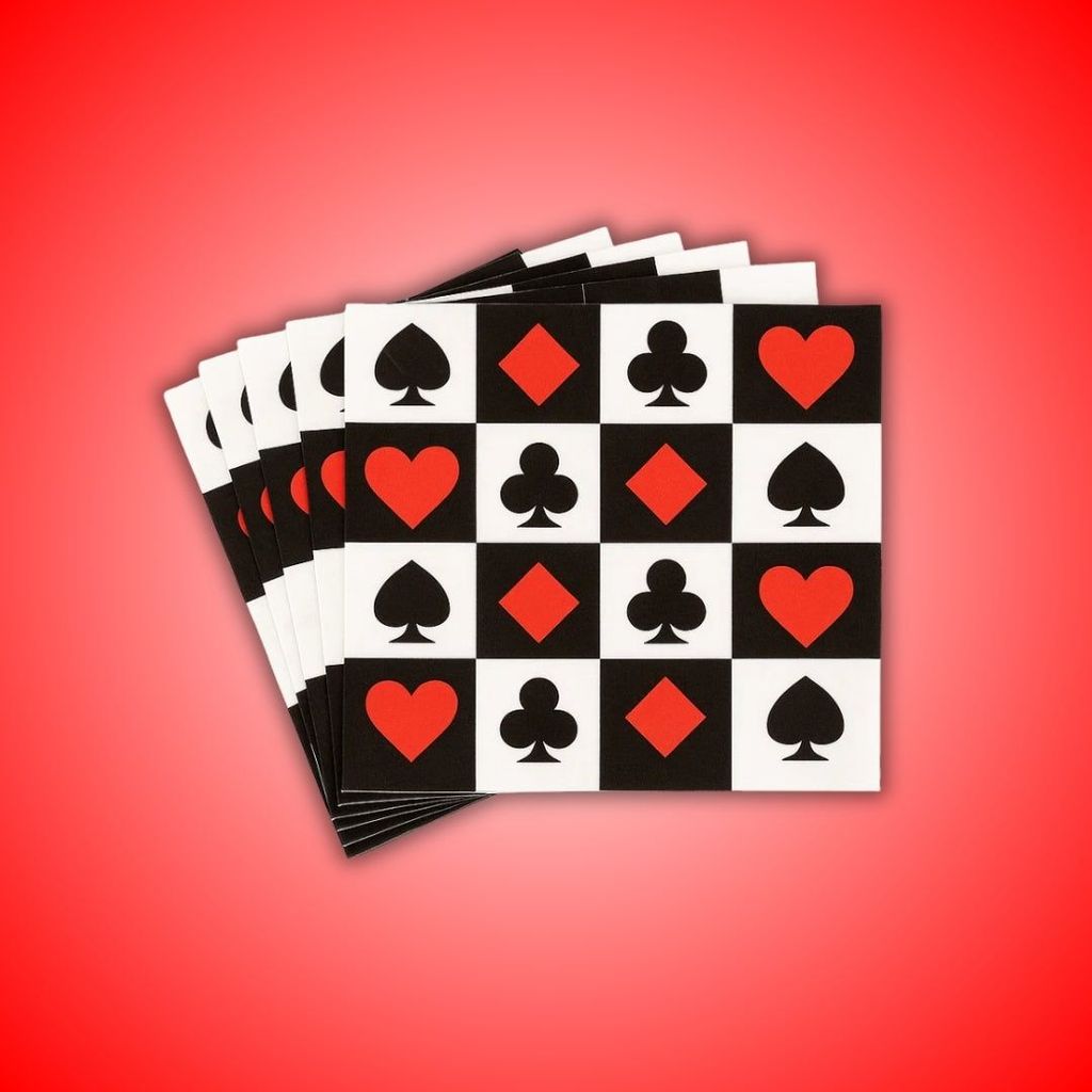 Casino Theme Paper Napkins - 20PC - Party and Festive Needs | Buy online on ZillyBuy