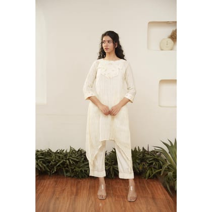 Capsule 7, Beige Strip-XS