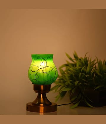 Somil - Green Decorative Table Lamp ( Pack of 1 )