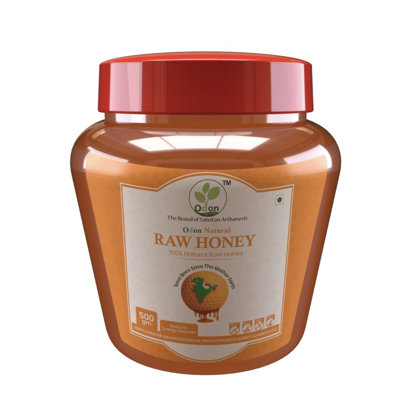 Odon Natural EUCALYPTUS RAW HONEY I Intelligence Augmentative I Happy Hormone Enhancer I Disease Prevention I Boosting Immunity | Maintain Cholesterol & Glycogen level I Raw & Unprocessed-500gm
