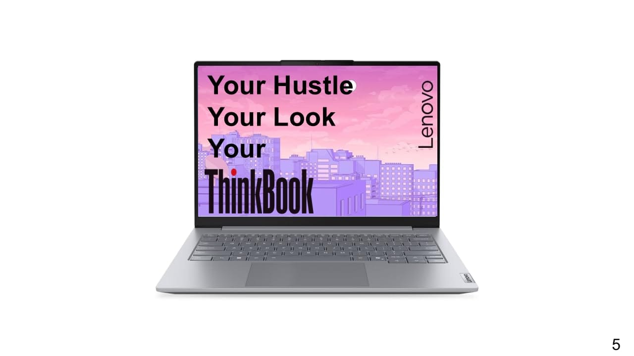 Lenovo ThinkBook 14 Intel Core 5 210H 14th Gen(16GB/1TB SSD/Win11 Home/Fingerprint Reader) 14" WUXGA IPS 300 Nits Antiglare Thin & Light Laptop/Aluminium Top/Arctic Grey/1Y Warranty/1.36Kg,21SGA02XIG Lenovo ThinkBook 14 Intel Core 5 210H 14th Gen(16GB/1T