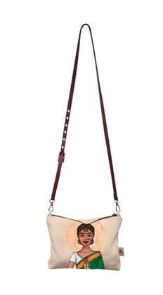 Printed Canvas Sling Bag