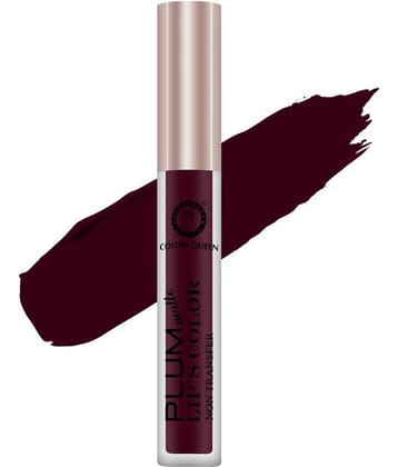 Colors Queen Plum Matte Nontransfer Water Proof Liquid Matte Lipstick 7ml Blissfull Berry (Shade-22)