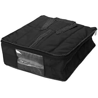 Aronkart Parachute Quilted Shirt Cover Wardrobe Cloth Organizer Shirts and Clothing Organizer (Pack of 1 Black)