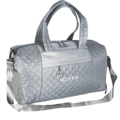 Storite 42 Cm Imported Multi Purpose Travel Duffle Bag for Women with Dry and Wet Pocket, Lightweight Waterproof Backpack Carry Luggage Bag with Shoe Compartment (Grey, 42 x 20 x 25 cm)