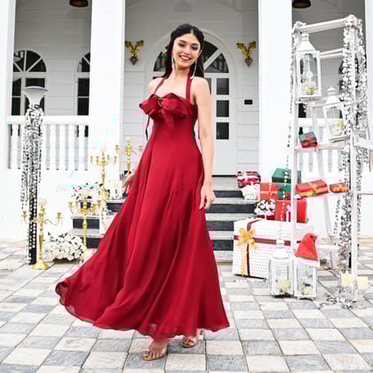 Heartfelt Elegance Long Dress-XS
