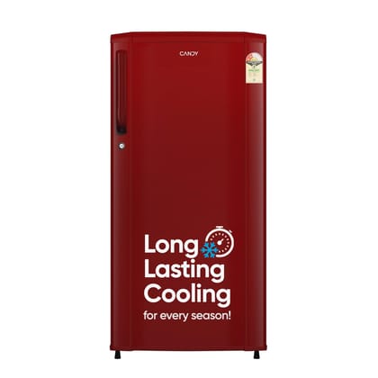 CANDY 175 L 2 Star Direct Cool Single Door Refrigerator with Toughened glass Shelves (Red Mono, CSD1852RM) CANDY 175 L 2 Star Direct Cool Single Door Refrigerator with Toughened glass Shelves (Red Mono, CSD1852RM) - Red Mono / Medium