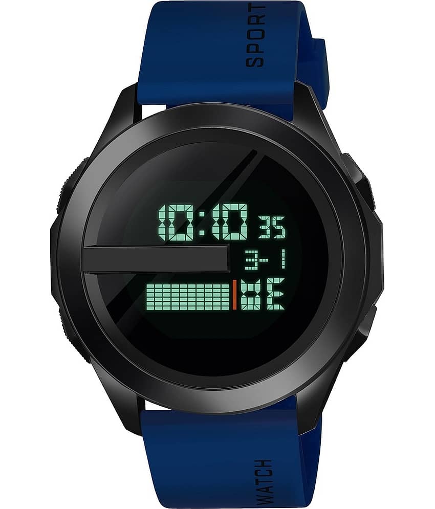 Hala - Blue Silicon Digital Men's Watch