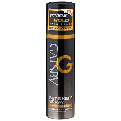 Gatsby Hair Spray Set & Keep - Extreme Hold, Maintains Solid Style, 66 Ml Gatsby Hair Spray Set & Keep - Extreme Hold, Maintains Solid Style, 66 Ml