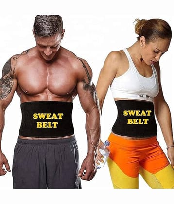 Slim Waist Trimmer Yoga Wrap Weight Loss Fat Burner Slim Belt for Men and Women (Black)