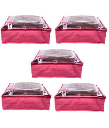 Bulbul Pink Saree Covers - 5 Pcs
