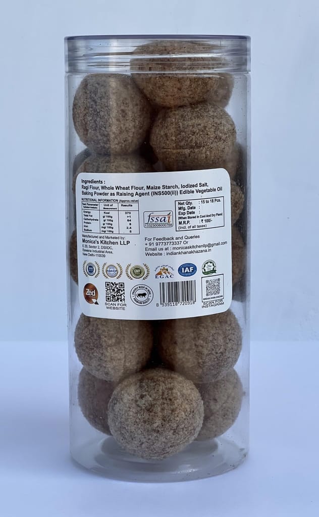 INDIAN KHANA KHAZANA Readymade Pani-Puri 250gm | Indian Roast Millets Tasty Pani-Puri Ready to Cook Fry Papad Golgappa | No Added Preservative