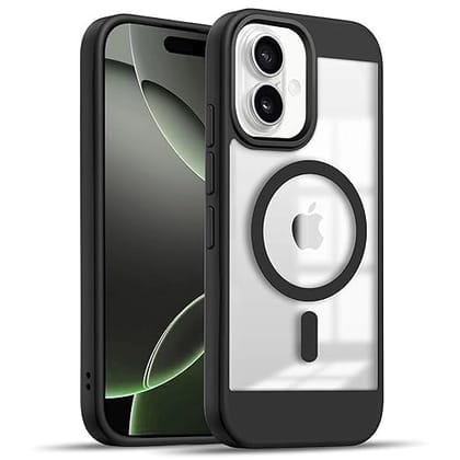 ADEFEX- iPhone 16 Black Magnetic Charging Case | Enhance Your iPhones Style, Protection,| Convenience with Cutting-Edge Magnetic Technology - Black