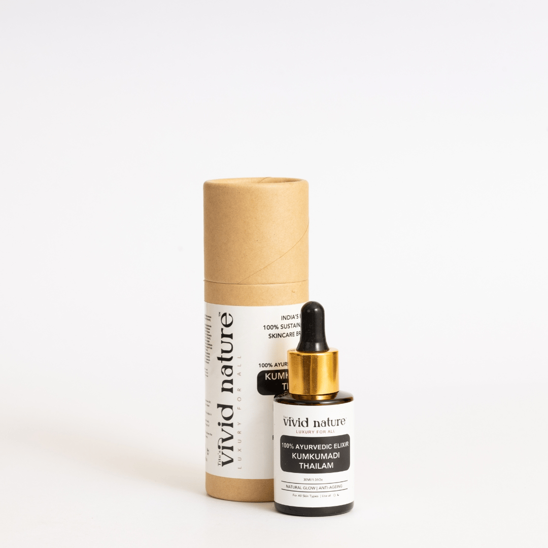 Authentic Kumkumadi Thailam: Traditional Ayurvedic Face Oil for Radiant Skin-30ml