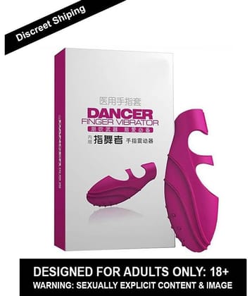 Adultscare Pink  Dancer Finger Vibrator with Free Lube