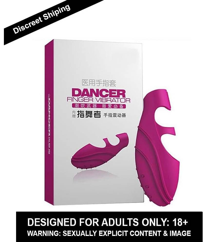 Adultscare Pink  Dancer Finger Vibrator with Free Lube