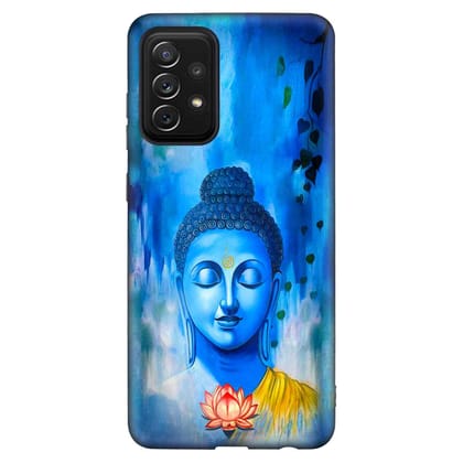 Beautiful Buddha  Samsung A72 Premium Embossed Mobile cover