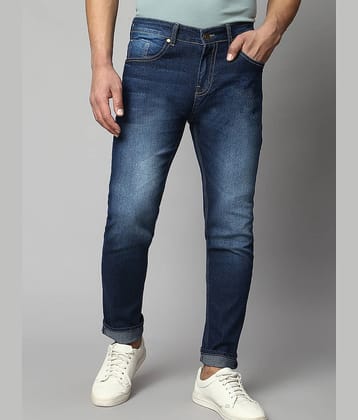 Dennis Lingo - Blue Cotton Blend Slim Fit Men's Jeans ( Pack of 1 )