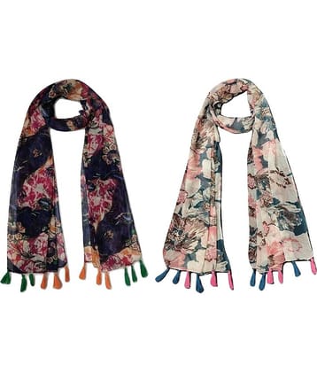 stolevilla Multi Printed Poly Cotton Yarn Stoles