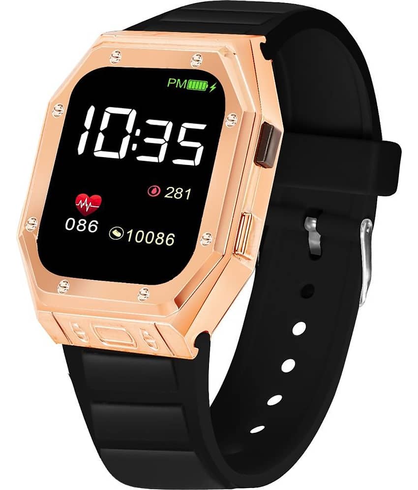THMT Black Silicon Digital Men's Watch