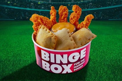 Binge Box - Pizza Puff (3pcs) + Chicken Tenders (6pcs) +Dip