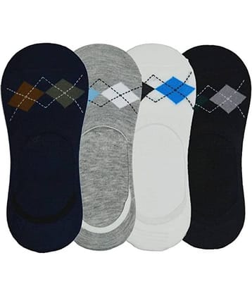 thrifkart Pack of 4 Men's Cotton Low Cut Socks ( Multicolor )