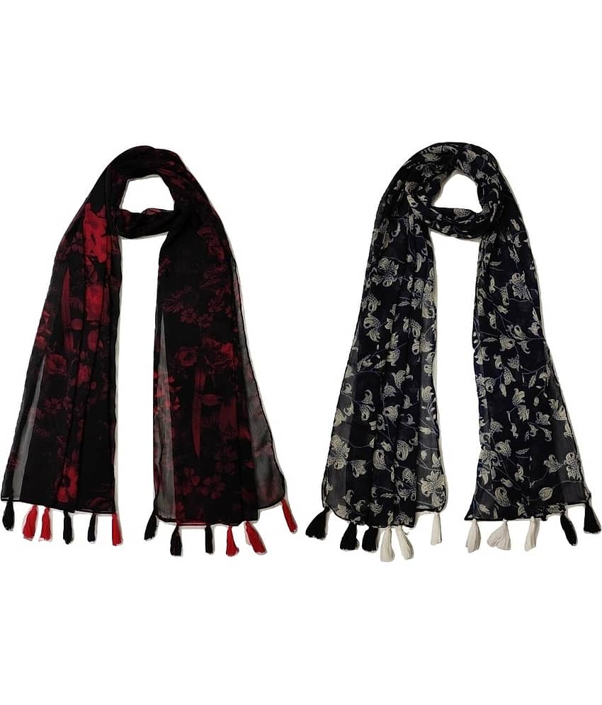 stolevilla Multi Printed Poly Cotton Yarn Stoles
