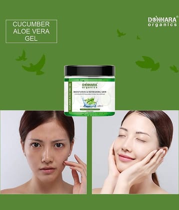 Donnara Organics Cucumber Aloe Vera Face Gel For Refreshing & Moisturize Skin Pack of 1 of 100 Grams
