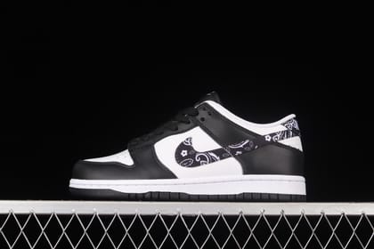 NikeMens  Dunk Low Essential - Paisley Pack Black-Euro 41