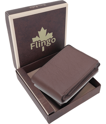 Flingo Leather Solid Men's Regular Wallet With 5 Slots For Card ( Brown , Pack of 1 )