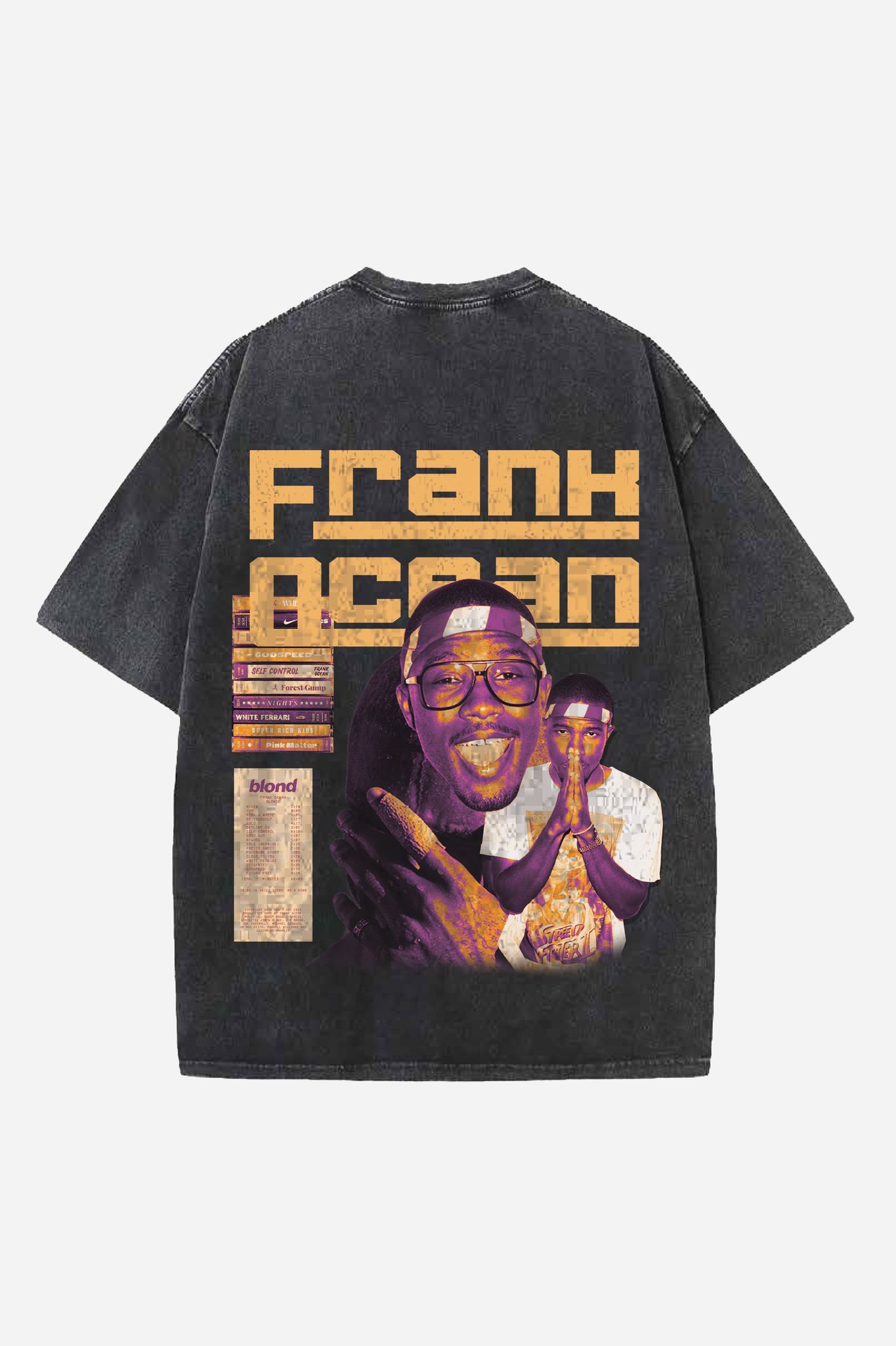 Frank Ocean Designed Oversized T-shirt-XS / Vintage Black