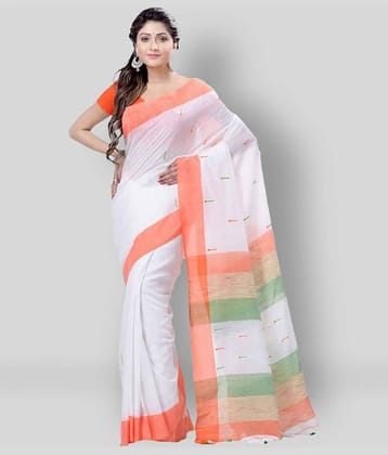 Desh Bidesh Cotton Printed Saree With Unstitched Blouse Piece ( Multicolor )