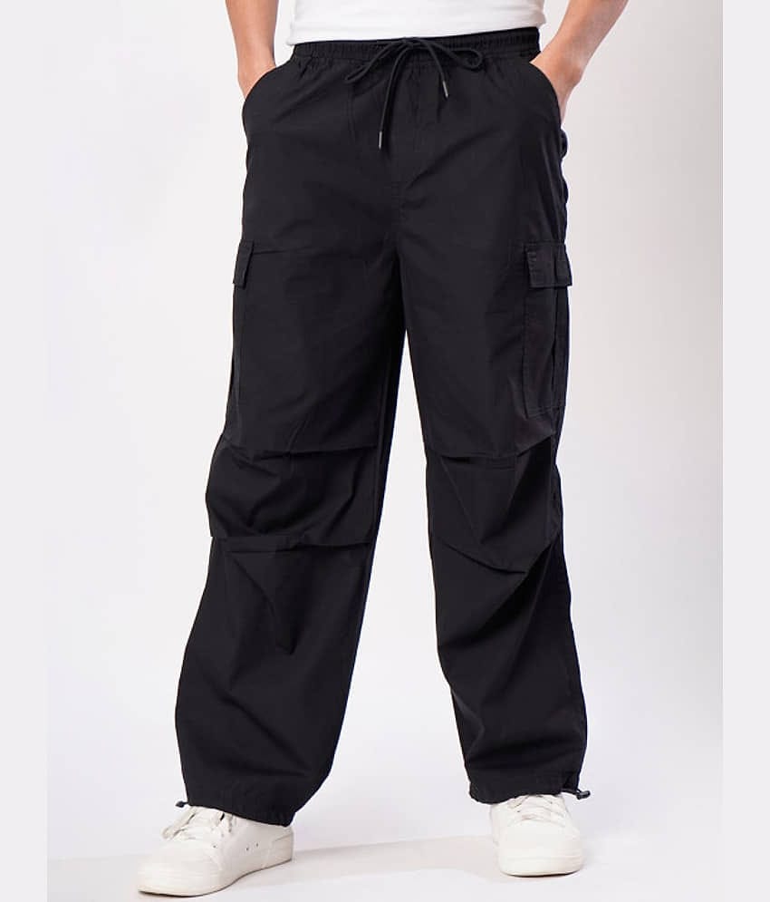 Bene Kleed Loose Men's Cargos - Black ( Pack of 1 )