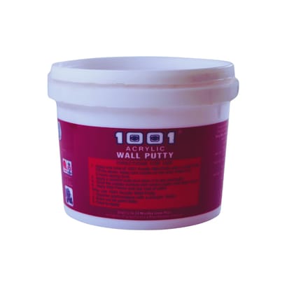 1001 Acrylic Interior Putty - Ready to Use DIY Wall Application for Sanding and Levelling. Flexible With Excellent Bonding