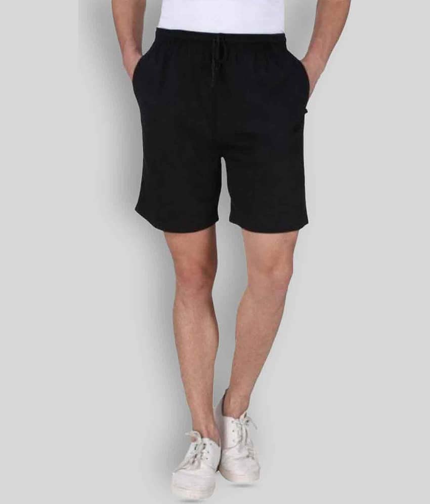 Neo Garments - Black Cotton Men's Shorts ( Pack of 1 )