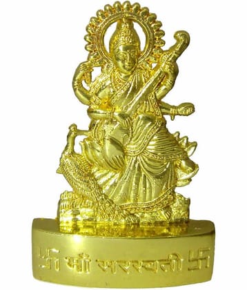 Heaven Decor - Goddess Saraswati Metal Idol