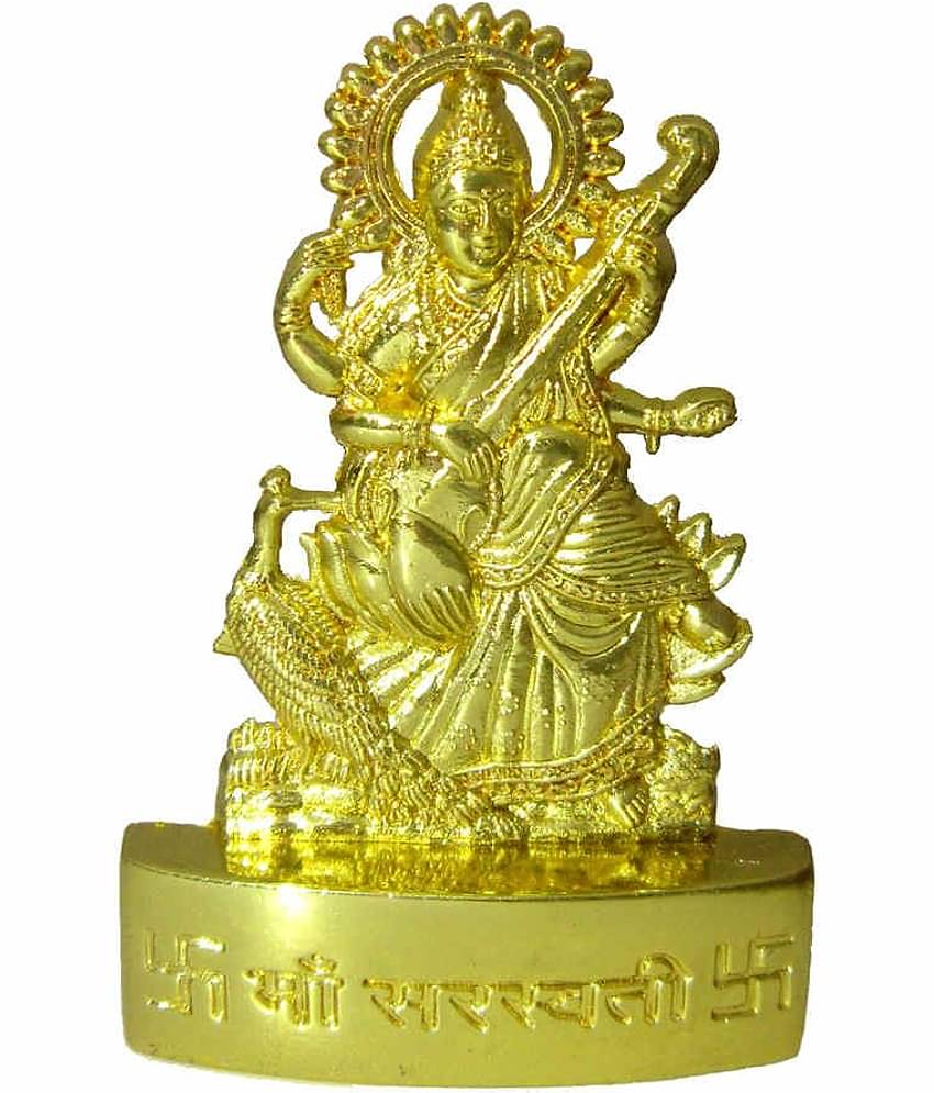 Heaven Decor - Goddess Saraswati Metal Idol